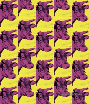 Andy Warhol Painting - Cows yellow Andy Warhol